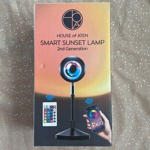 Brand New Sunset Lamp Projection Light Remote Smart App 16 Colors Romantic Home